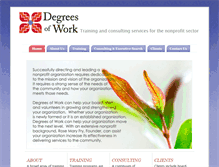 Tablet Screenshot of degreesofwork.com